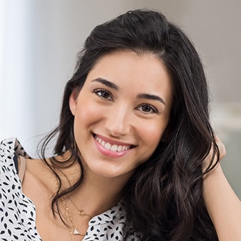 Young woman with flawless smile