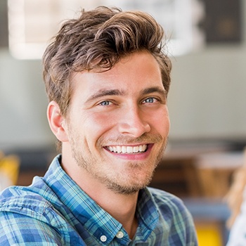 Young man with healthy smile