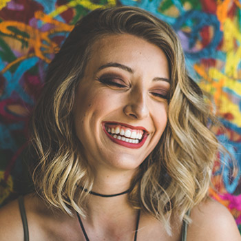 Young woman with beautiful healthy smile